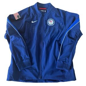 Nike Women’s Paris 2024 Olympic Team USA Olympic Blue Jacket DZ3572-492 Medium